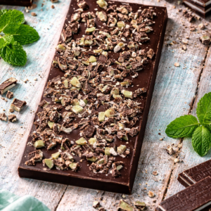 Dark Chocolate Mint Chocolate Bar | Box of 10